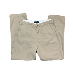 Polo Ralph Lauren Classic Chinos Khaki Pants Cotton Mens 33x29.5 Dress